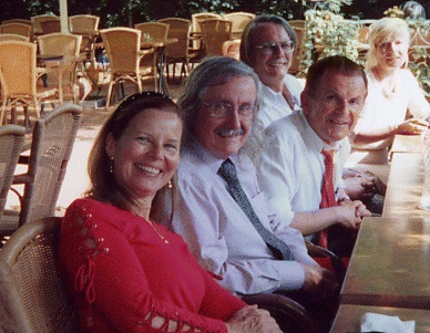 A.K. with Francis Everitt, Hagen Kleinert, Wolfhard Janke and Mrs. Pelster (at the Marcel Grossmann Meeting 11 in Berlin, 2006)
