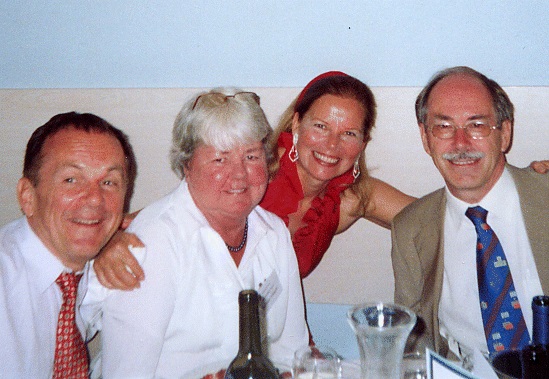 A.K. with Nobel Laureate Gerard 't Hooft (r.), Betteke 't Hooft and Hagen Kleinert in 2004.